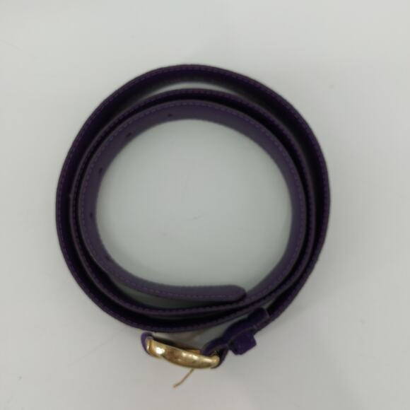 Milor Purple Suede Vintage 80s 90s Belt Genuine Leather M/L - Picture 3 of 14